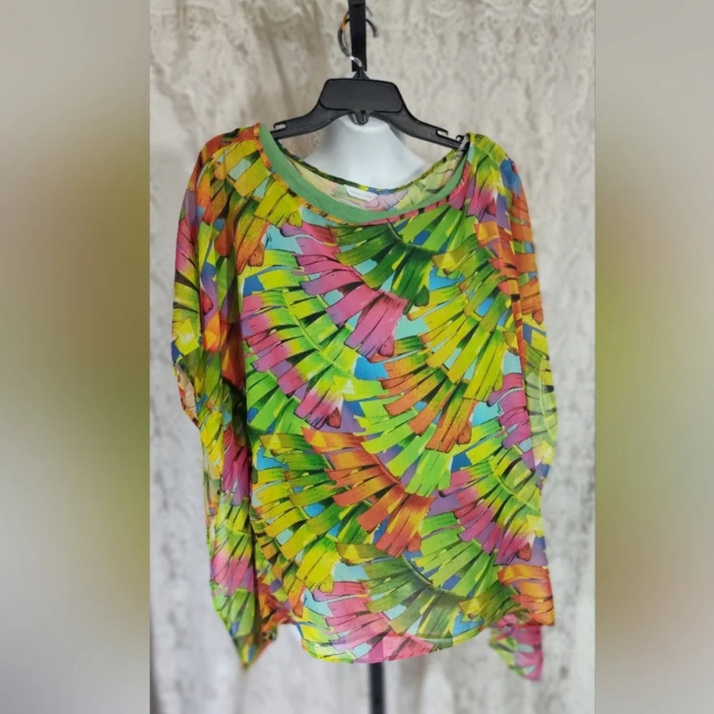 Carolyn Taylor Green Tank Top And Coordinated George Pant Set NWOT